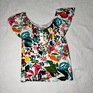 Anthropologie Multicolor Floral Blouse
